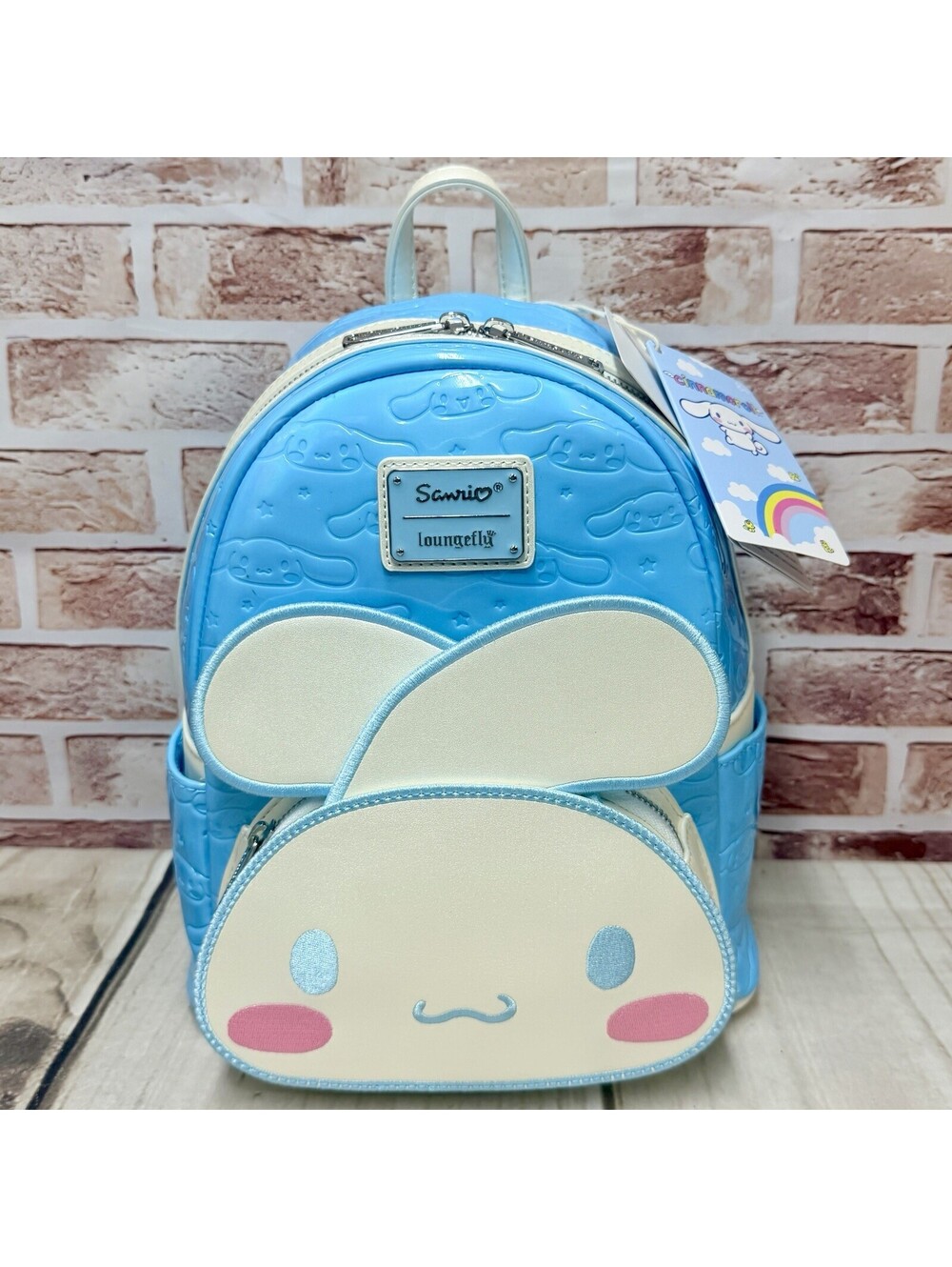 Loungefly Sanrio CINNAMAROLL Movable Parts Mini Backpack Cinnamon Roll ~ NWT